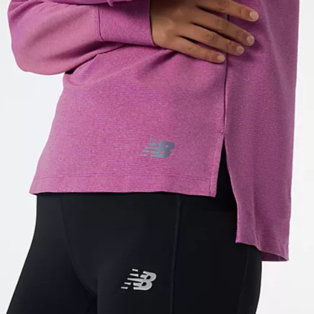 NEW BALANCE Q Speed Shift Hoodie Womens Magenta  various sizes NEW - Picture 4 of 5